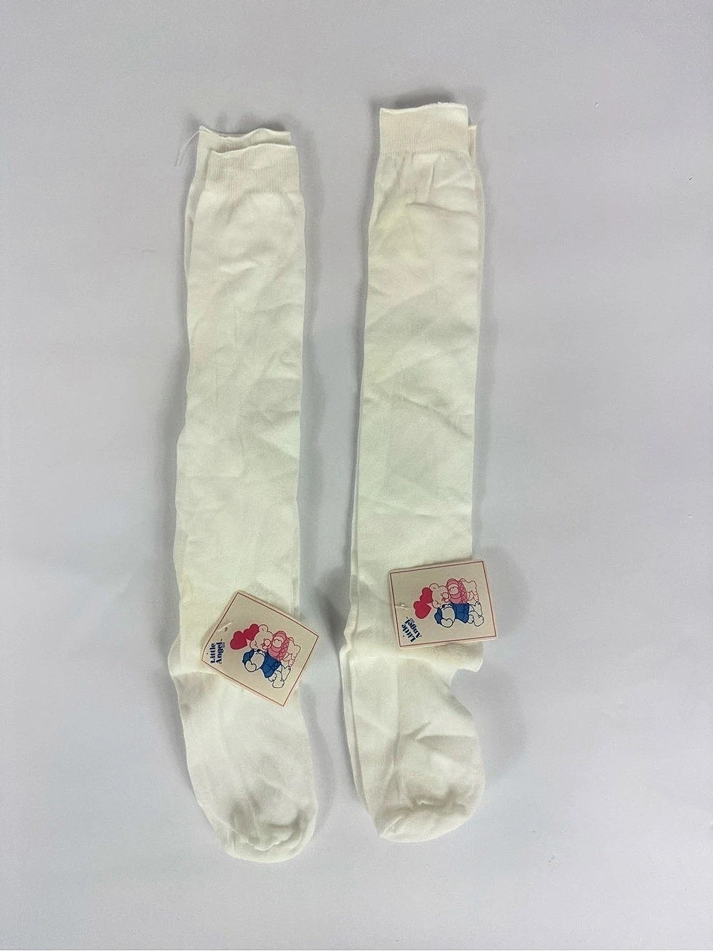 Little Angels Knee-High Socks White NWT Vintage